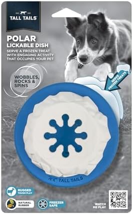 Tall Tails Natural Rubber Reward Interactive Dog Toy, Polar Freezable
