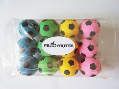 Foam Soccer Balls Cat Toys - Pack of 12