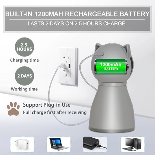 YVE Life Interactive Cat Toys Laser for Indoor Cats,Automatic Kitten Toys | 4th Gen Motion Activated Real Random Trajectory Laser Pointer Cat Toy, USB Rechargeable Cat Enrichment Toys