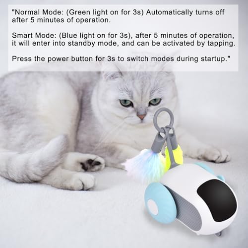 Petmolico Smart Interactive Cat Toy Remote Control Cat Exercise Toys for Bored Indoor Electronic Cat Toys Blue