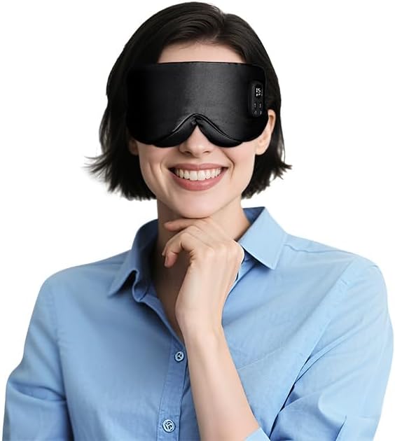Heated Eye Mask for Dry Eyes - Warm Compress for MGD, Dry Eye Syndrome, Chalazion Blepharitis Stye Eye Treatment, Hot Heating pad for Relief, Silk Sleep Mask for Deep Relax