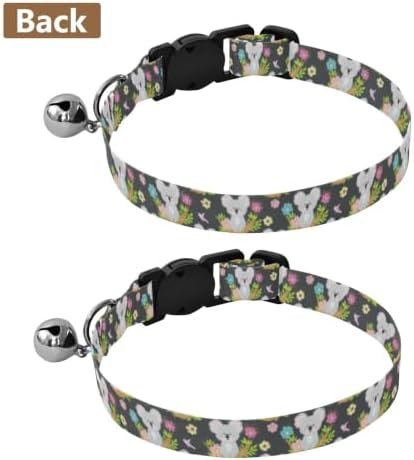 Cute Cartoon Koalas Pet Collar 2 Pack Cat Neck Collar Adjustable Length 10.6" to 17.1"