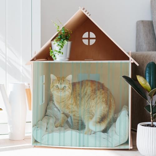 Dog Door Replacement Flaps,Plastic Vinyl Strip for DIY Doghouse Entry Door or Cat Door,7.09 in x 4.9ft,Curtain Strips for Commercial Entry Doors,DIY Dog Cat House Entry Door,Easy to Cut & Install