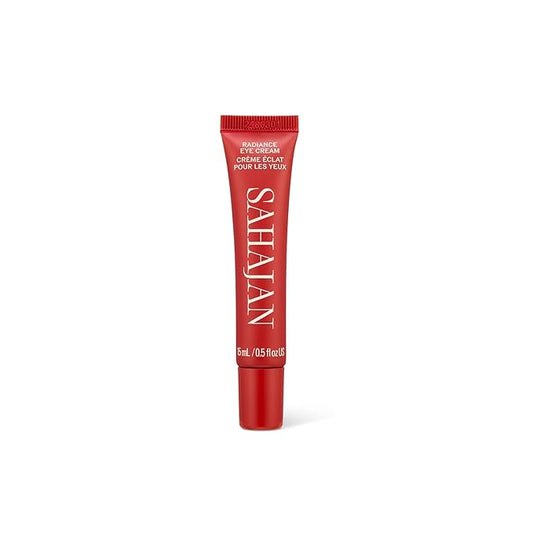 Sahajan Radiance Eye Cream with Niacinamide, Vitamin C + Adaptogens | Ayurvedic Clean Brightening Daily Eye Cream | All Skin Types | Best For Dark Circles, Firming, De-Puff, Soften, Smooth | 0.5 fl oz