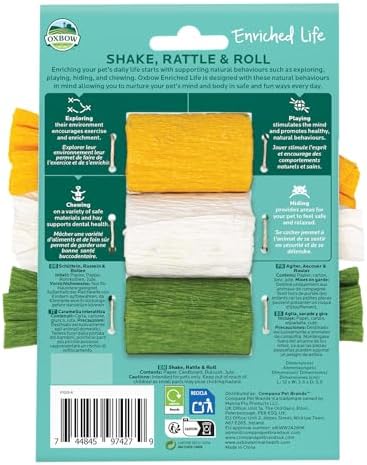 Oxbow Enriched Life Shake, Rattle and Roll - Small animal enrichment toy