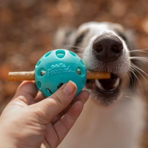 Messy Mutts Totally Pooched Huff n Puff Ball, 3.1 Inch, Puzzle, Teal
