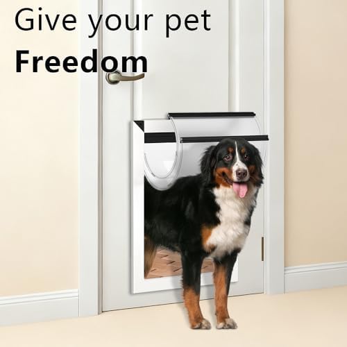 MAVRICPOWER Rust Proof Aluminum XL Dog Door for Door