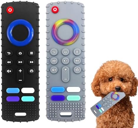 Puppy Toys for Teething, Remote Control Teether for Small Dogs,Puppy Teething Toy for Boredom & Stimulation,BPA-Free