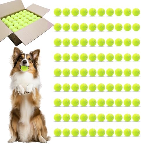Magicorange Tennis Balls for Dogs,Colorful Easy Catching Dog Balls,90 Pack