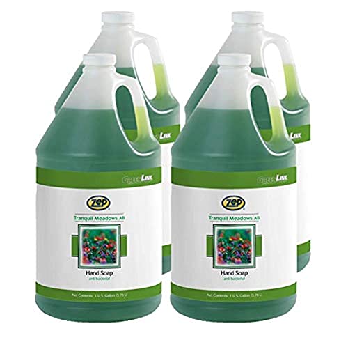 Zep Tranquil Meadows Foaming Antibacterial Hand Soap Refill 1 Gallon Case of 4 - Use in Dispensers (338724)