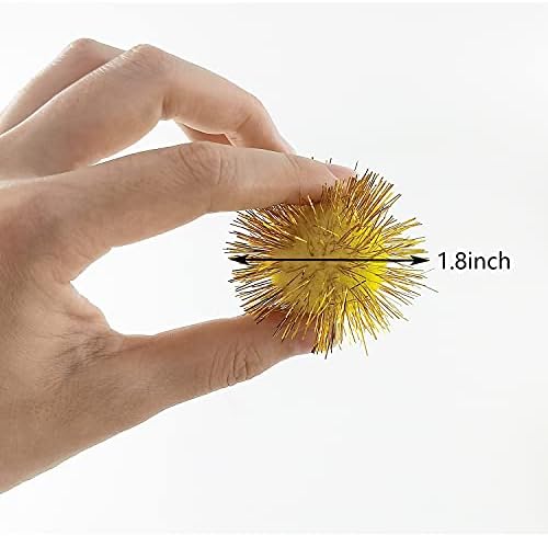 1.8Inch Assorted Color Flash Balls Cats Toy Balls for Cats Play 100 Pcs