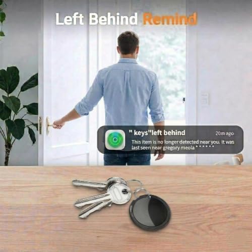 Air Bluetooth Tracker Tags-2 Pack Apple MFi Certified for Find My(iOS Only) | Item Finders Waterproof Remote Global Tracking Tag Last 1.5 Year Battery Key Locator for Track Kid Pet Luggage Wallet Dog Bag