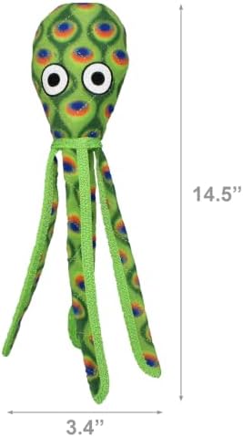 TUFFY® - 2 Pack Original : Squid Dog Toy : : Ultra Durable Plush Toy with Multiple Layers & Reinforced Seams, Washable and Floats, Original Construction