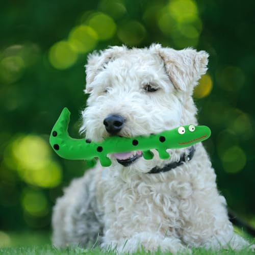 Angoily Pet Latex Toys Lizard Dog Toys Squeaky Small Dog Interactive Pet Molar Fetch Lizards Squeaky for Small s Animal Plush
