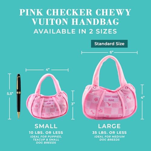 Haute Diggity Dog Chewy Vuiton Handbag Plush Dog Toy, Designer Parody Toy