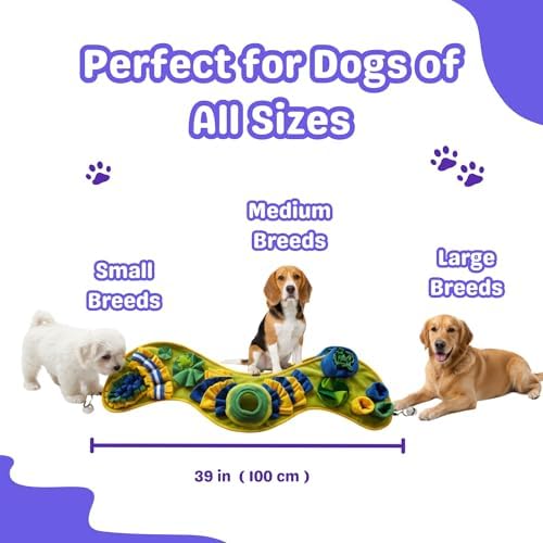 Snuffle Mat for Dogs & Cats - Slow Feeder Dog Enrichment Puzzle Toy