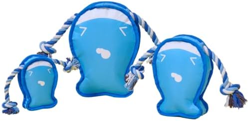 Durable Dog Toy – Interactive Rope Chew Toy with Crinkle Sound – Tough 1680D Fabric Tug Toy for Small, Medium & Large Dogs (Small, Whale)