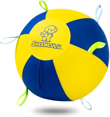 22" Herding Ball for Dogs with Straps & Training Whistle