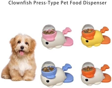 Interaction Dog Treat Dispenser Fish Design Slow Food Feeders for Pet Cats Mental and Weight Management Interaction Pet Feeders