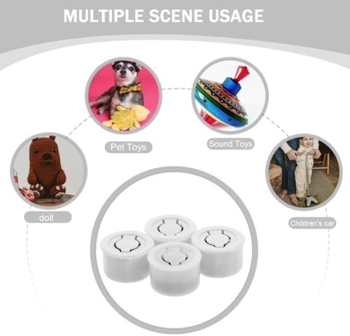 KESYOO 4Pcs Animal Replacement Squeakers for Dog Toys Interactive Cat Noise Maker for Kids Play Pet Training DIY Squeaky Toy Refills 0.98 in