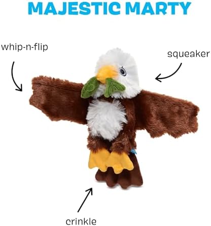 BarkBox Majestic Marty Dog Toy - Toy for Extra Small to Medium Dogs