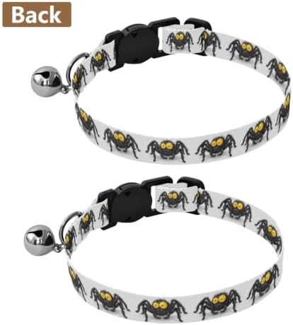 Cartoon Animals Funny Soft Polyester Pet Collar, 2 Pack Bell Collar for Small Dogs