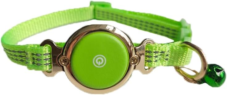 Tracking tag Cat Collar - Compatible with Apple Find My (Tracking tag Included), Reflective Line & Bell, Tracker Holder for Cats Kittens (Adjustable 9-13"), Pet Collar for Location Tracker