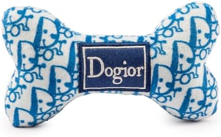 Haute Diggity Dog Dogior Bone, Plush Dog Toy, Designer Parody Stuffed Toy