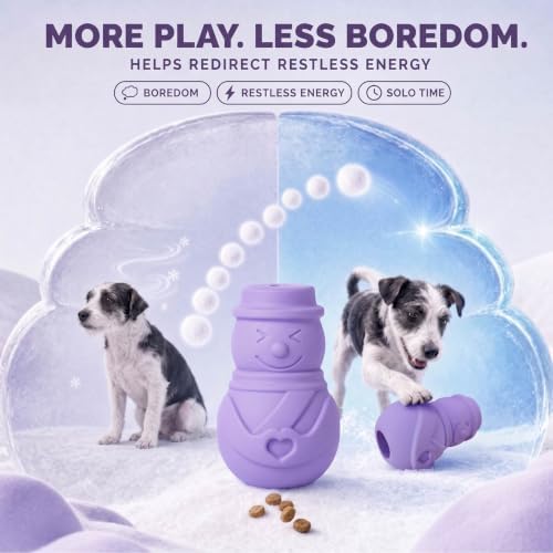 Dog Toys, Biodegradable Treat Dispensing Dog Toys, Dog Toys for Medium Dogs