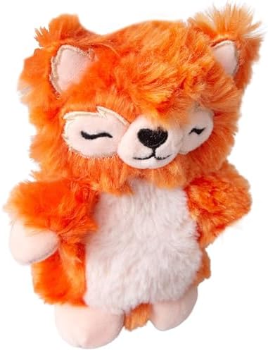 SNUG AROOZ Young Panda - Orange-White Plush Dog Toy, Squeaks & Crinkles, Pet Multi-Sensory Play, Recycled Material, 3x6 Soft-Cuddly Animal Companion