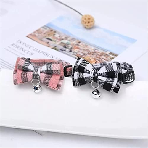 Colorful Plaid Grid Collars Cotton Striped Bowknot Bow Tie Puppy Small Dog Party Bandana Collar