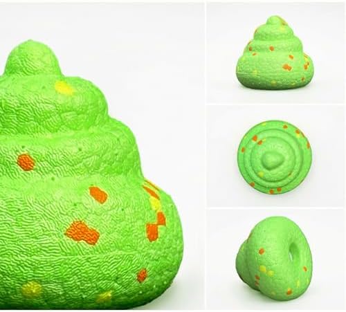 Interactive Funny Poop-Shaped Chew Sound Toy for Small and Medium-Sized Dogs, Durable ETPU Material, Used for Dog Playing and Training 2.7 Inch Puppy Chew Toys for Teething High Elasticity