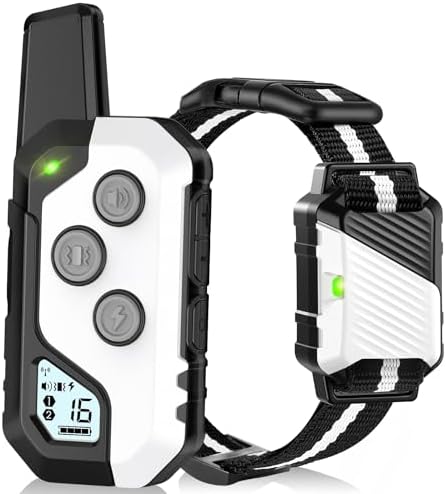 PIOUNS Shock Collar for Dogs, Dog Training Collar with Remote, 3 Modes
