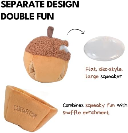 CHEWFFON Interactive Dog Toy, Enrichment Crinkle Treat Puzzle Toys