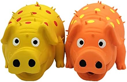2 Pack Latex Pig Dog Toys that Oinks for Small Medium Large Dogs