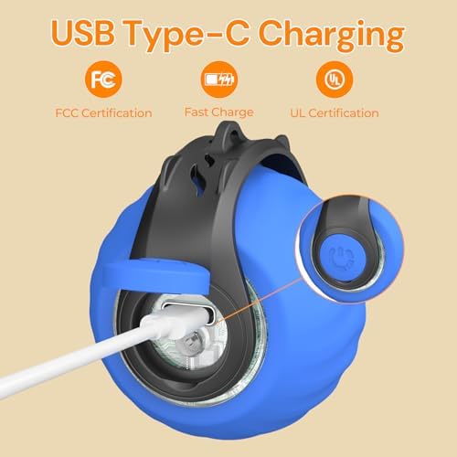 Interactive Cat Toys with Bird Sounds & 3 Speed Modes for Indoor Cats Play | Bird Sounds, 3 Speed Modes, 3 Tails, Rechargeable Automatic Rolling, Fast Charging Ball, For Indoor Cats on Hard Floor Carpet