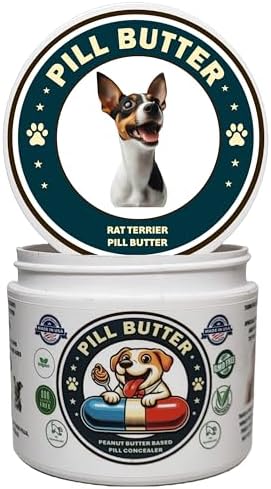 Peanut Butter Dog Pill Wrap - Rat Terrier Label