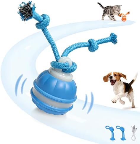 Interactive Dog Toys Dog Ball,Automatic Rolling and Bouncing Moving Dog Toy