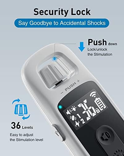 ABBIDOT Shock Collar for 2 Dogs, 3300 FT Dog Training Collar with Remote, IPX7 Waterproof with 4 Training Modes and Night Light, Rechargeable E-Collar for All Breeds (15-120 lbs),Blue Black