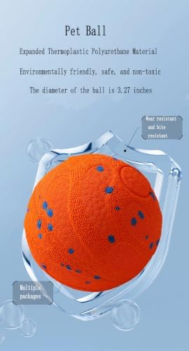 Dog Toys, 3.27-Inch interactive dog toys for small and medium dogs (Orange)