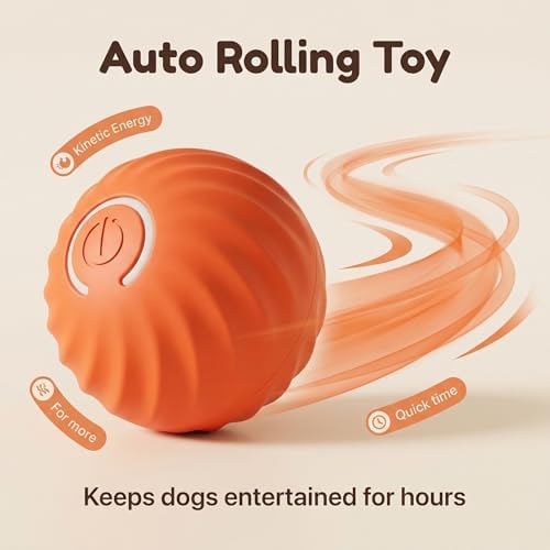 Winb Interactive LED Dog Ball Shell（2 inch）- Only Shell- Small Dogs Ball Play and Wicked Fun, Orange
