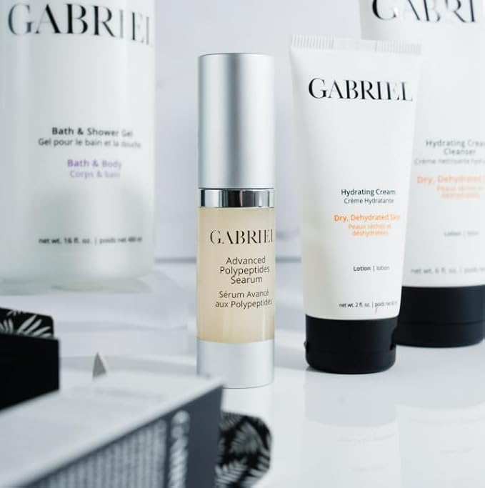 Advanced Polypeptides Searum by Gabriel Cosmetics | All Natural Ingredients to Protect, Nourish, Rejuvenate Skin, 0.5 oz
