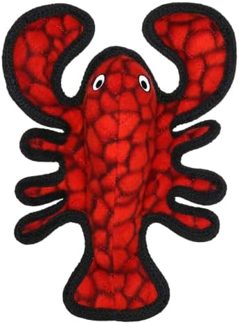 TUFFY® 5 Pack Jr Lobster, 3Way Tug, Pig & Giraffe Durable Plush Dog Toys