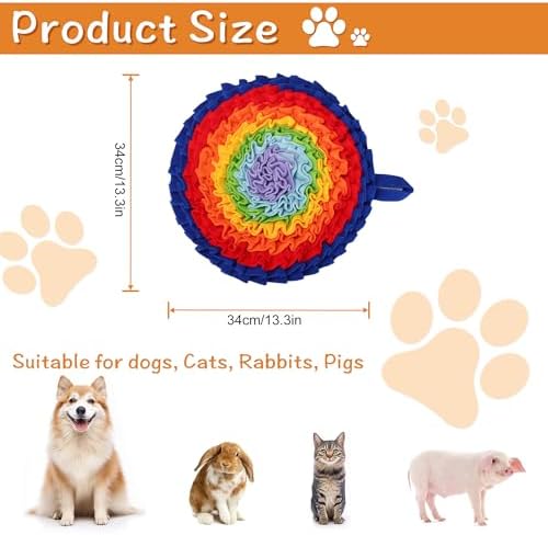 2 Pcs Snuffle Mat for Dogs, Pet Slow Feeding Mats