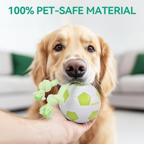ALL FOR PAWS Interactive Dog Toys, Smart Dog Ball with Durable Rope, Automatic Moving and Rolling Ball Toys for Small Medium Large Dogs, Motion-Activated and USB Rechargeable