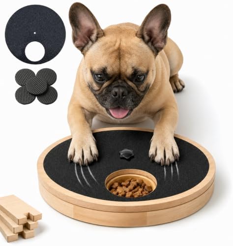 Dog Nail Scratch Board with Treat Box, Stress-Free Nail File Toy