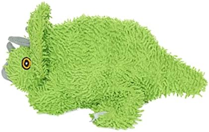 MIGHTY Tuffy Microfiber Medium Ball Triceratops Dog Toy