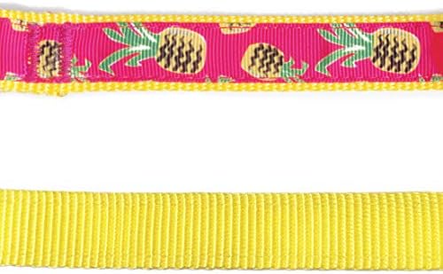azuza Bowtie Dog Collar, Soft & Comfy Dog Collar with Bow, Fun Patterns & Bright Color for Large Dogs