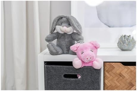 TRIXIE Be Eco Evan The Bunny Plush Dog Toy for All Dogs, 10" Fun and Cuddly No Sound Dog Toy, 98% Recycle Material