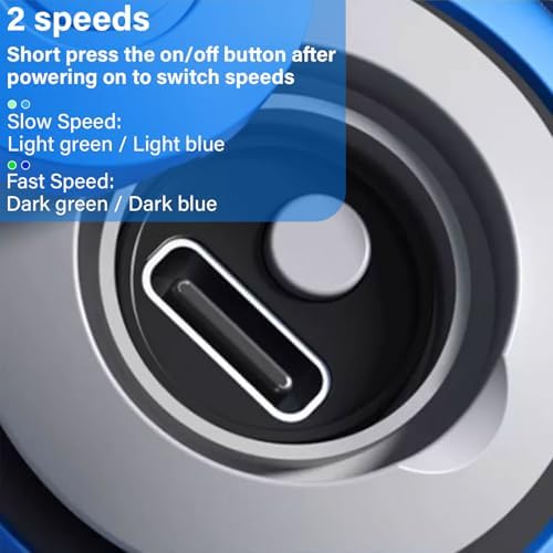 Interactive Cat Ball Toy with Feather, Smart Ball for Indoor Cats, Motion Activated Automatic Cat Toys, USB Rechargeable Toys, Blue